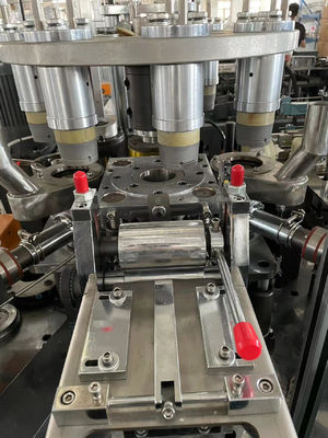 6.5kw 초음속 기술과 구리 막대 컵 결합과 함께 완전 자동 이중 벽 종이 컵 만드는 기계