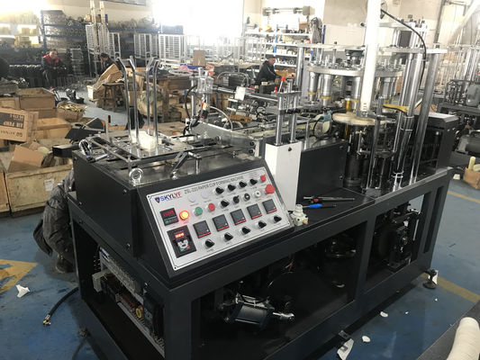 4kw 종이 차컵 제조 기계 생산 라인 65-85 PC / 분