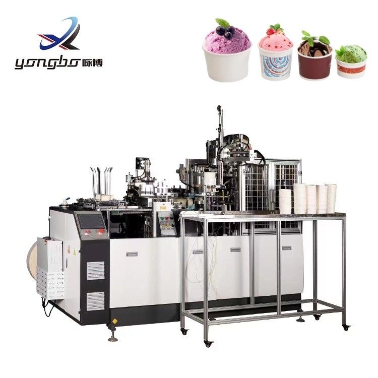 380V/220V 전압과 65-70pcs/min 용량으로 두바이에서 완전히 자동 종이 샐러드 그릇 만드는 기계